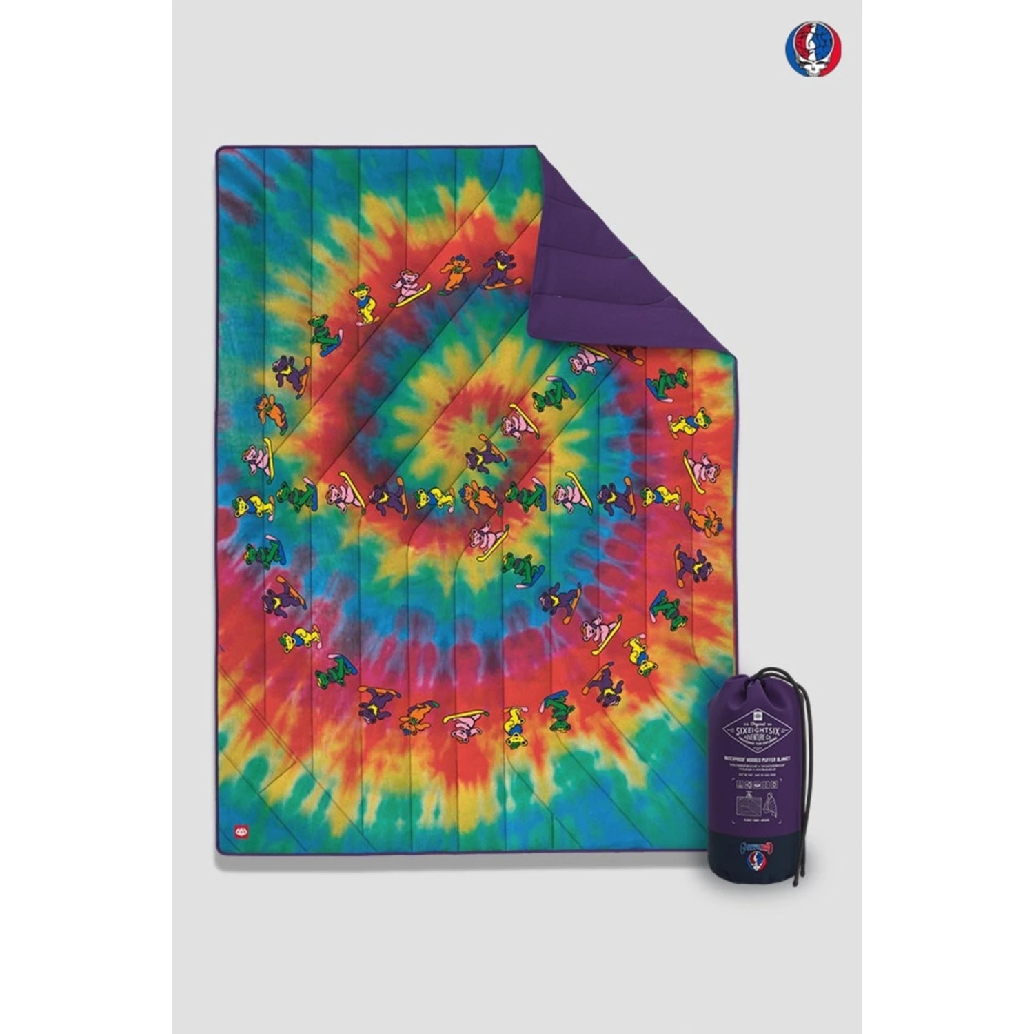 686 X Grateful Dead Waterproof Hooded Puffer Blanket