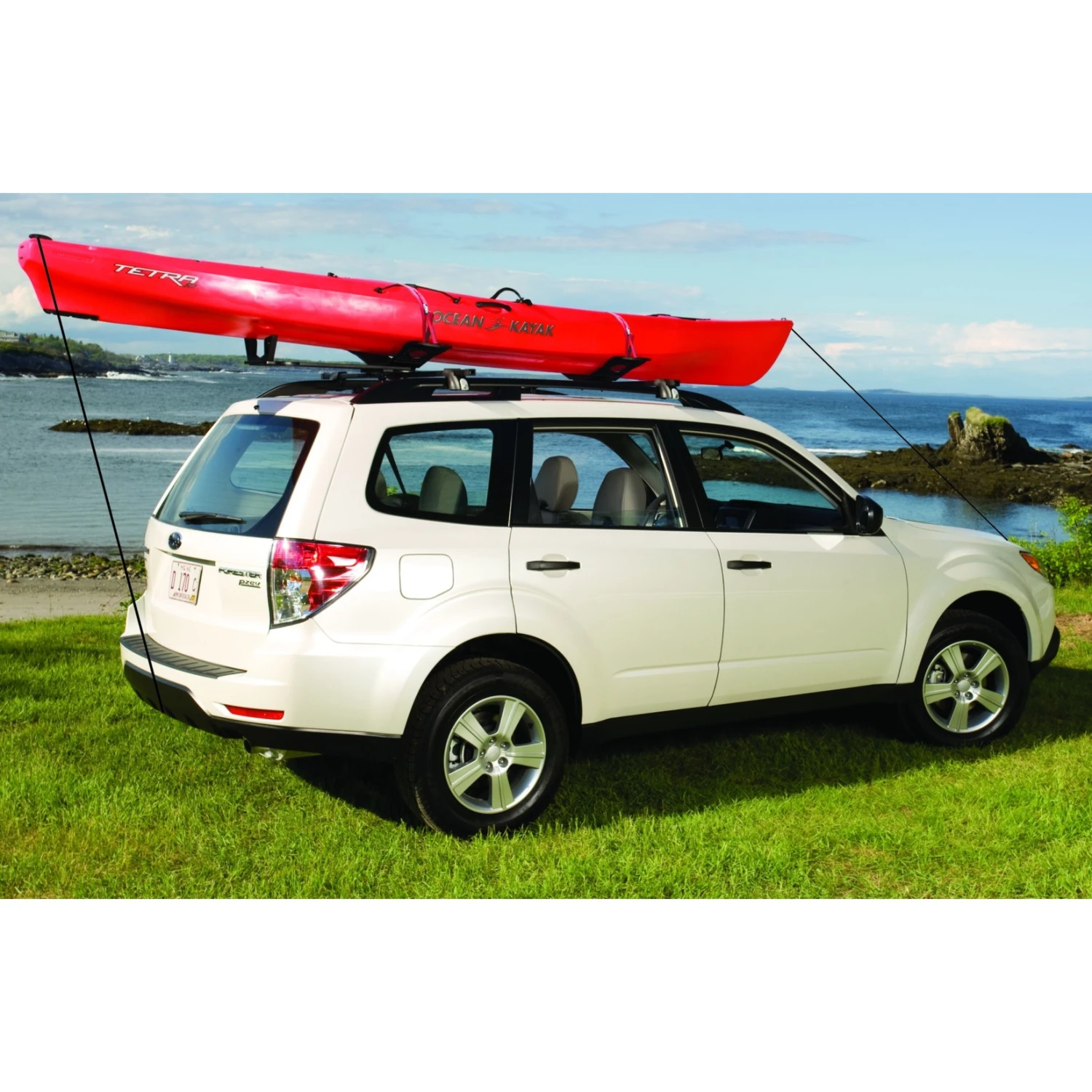 Malone SeaWing™ Kayak Carrier With Stinger™ Load Assist Combo - Tie-Downs - V Style - Rear Loading - Image 2