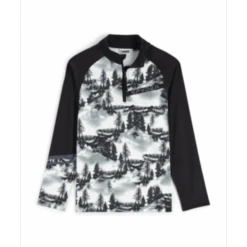Spyder Boys Treeline Zip T-Neck