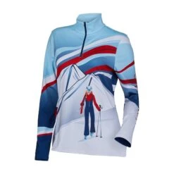 Spyder Womens Northern Lights Zip T-Neck